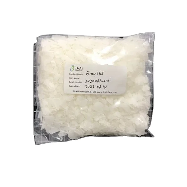 
emulsifying wax PEG-100 Stearate & Glyceryl monostearate for skin cream and lotions 165A CAS number 9004-99-3 & 123-94-4 