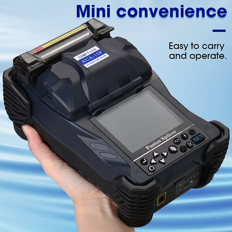 COMPTYCO AUA-15F Fully automatic FTTH Fiber Optic Welding Splicing Machine Optical Fiber Fusion Splicer New product