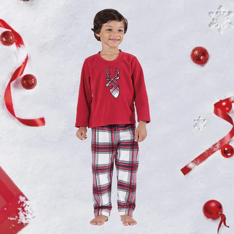 Рождественская Пижама 2021, сочетающаяся семейная Пижама, одежда из двух предметов, зимние Семейные сочетающиеся наряды