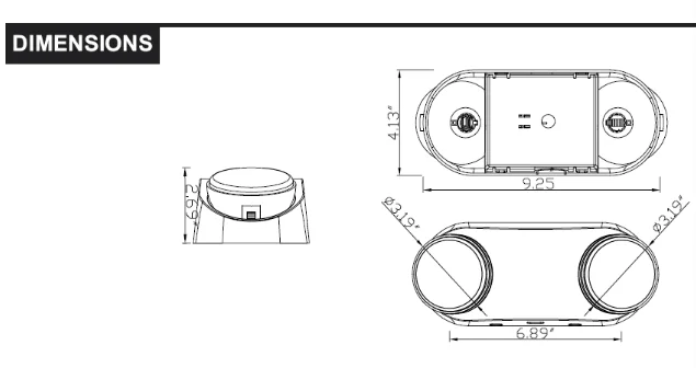 Good Quality Corridor Home Rechargeable Bulb Smd 2*1.2w Emergency Led Lighting