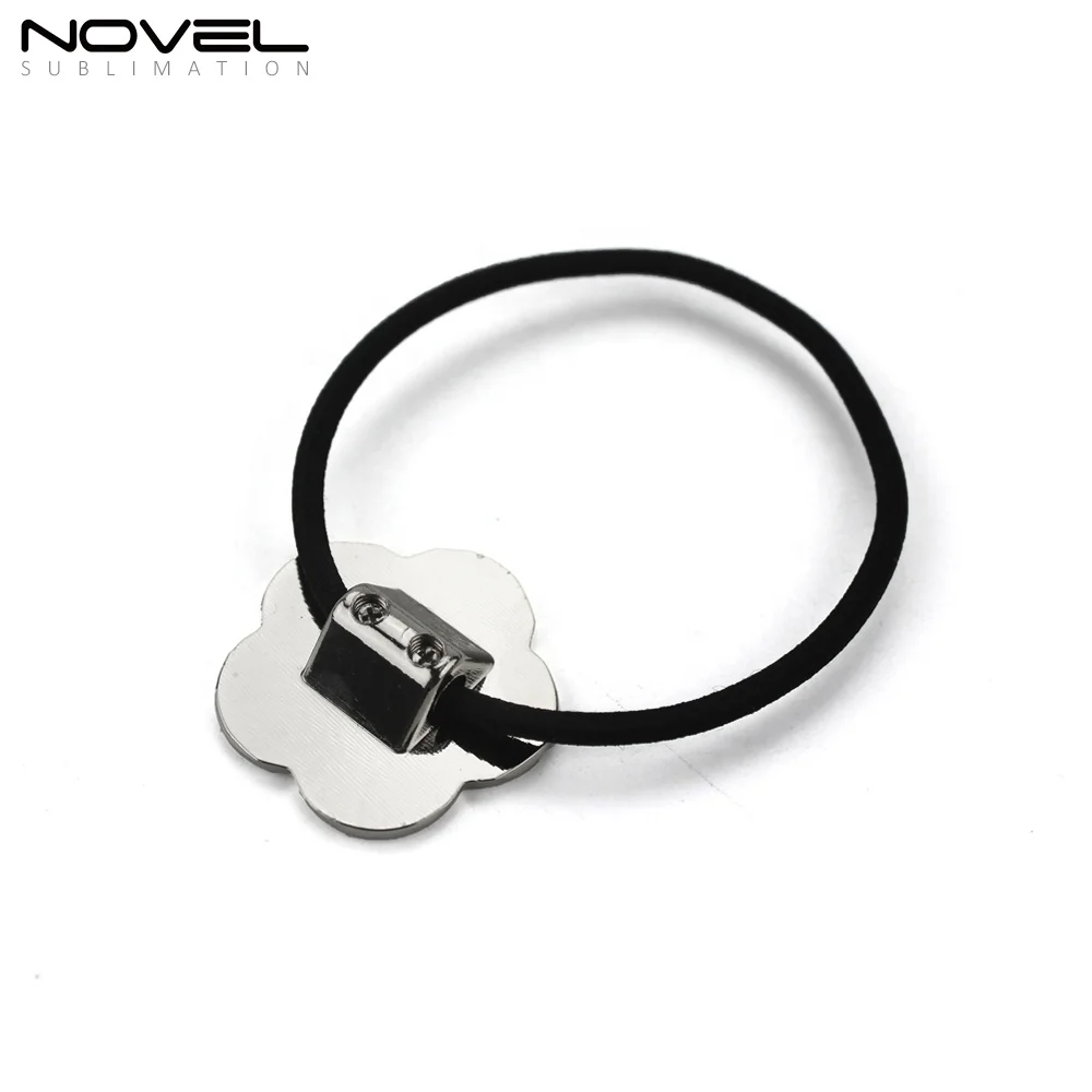 Hot Selling HairBand Sublimation Blank Metal Cute Heart Round Sunflower Shape Hair Band for Women Girls