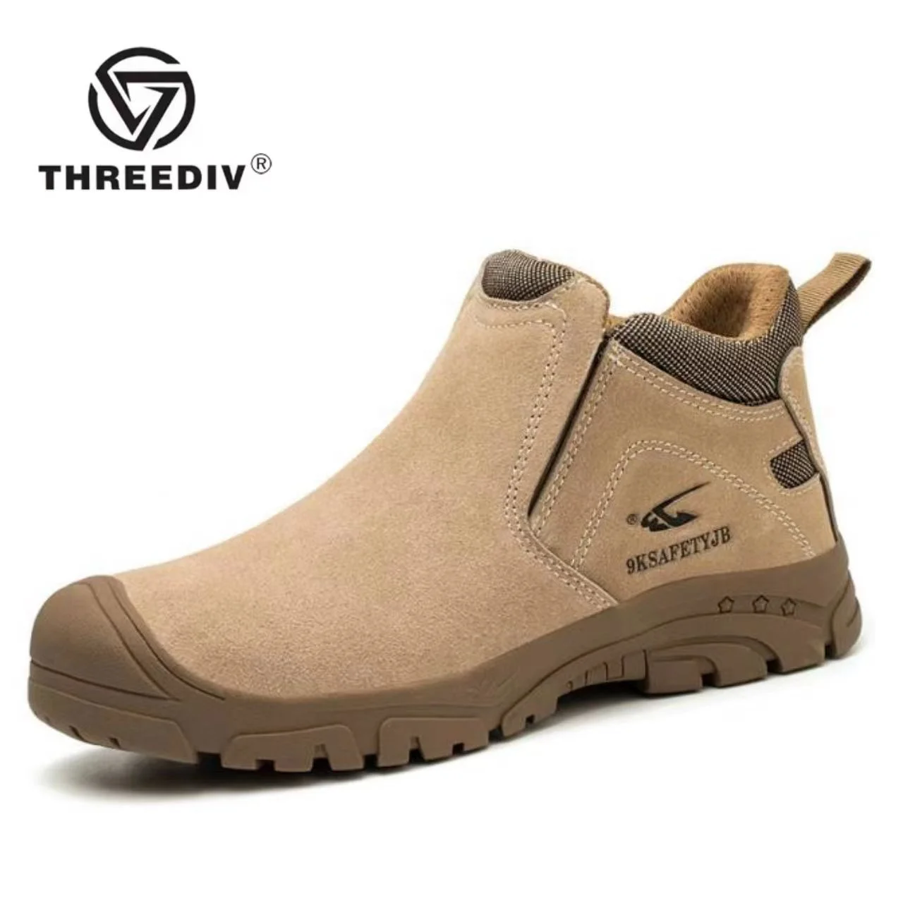 THREEDIV new fashion welder special labor protection shoes smash-proof puncture protection shoes men protective shoes