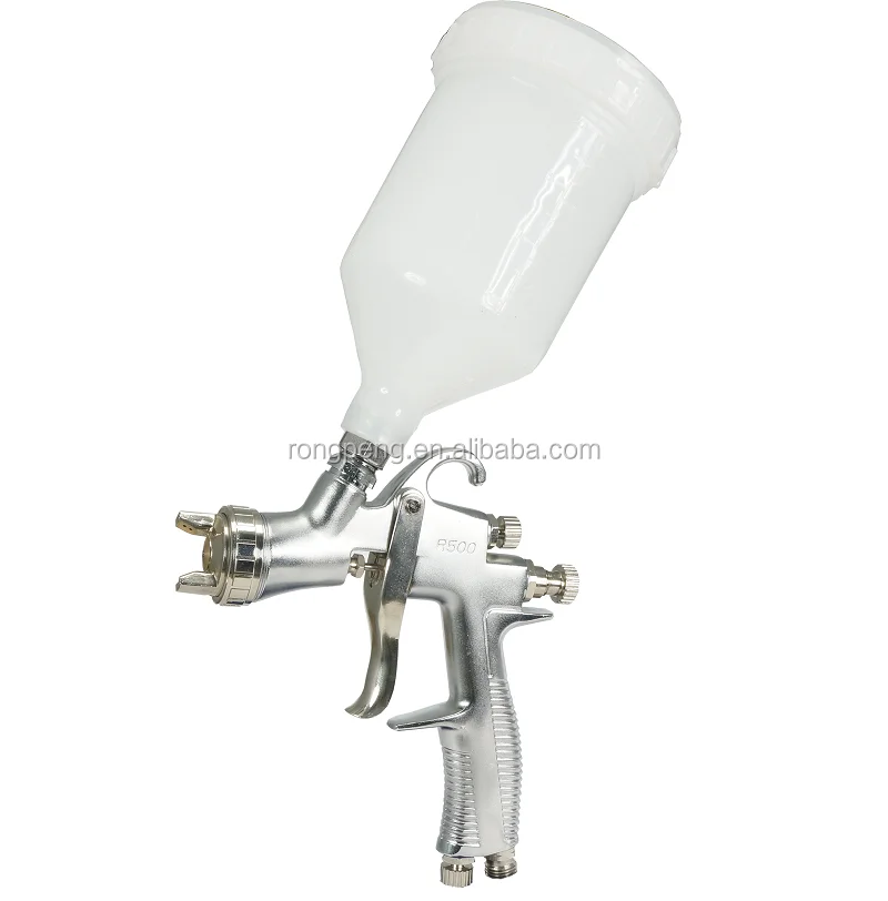 RONGPENG R500 1.3/1.7/2.0 mm Spray Gun High Quality LVLP Air Paint Spray Pistolet DIY Grade Pneumatic Power 600ml Gravity Cup