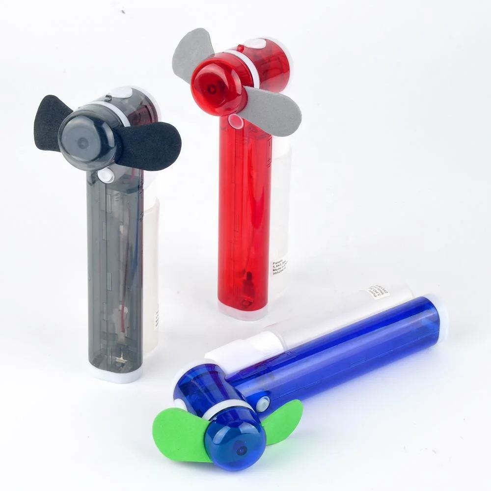 Hot Sale Promotional Hand Held Mini Mist Fan Water Cooling Battery Fan