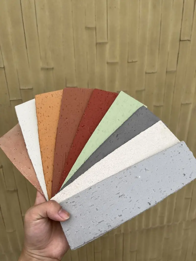 MCM Wall flexible tile brick mix red color exterior wall G series facing brick exterior stone wall cladding soft flexible tile