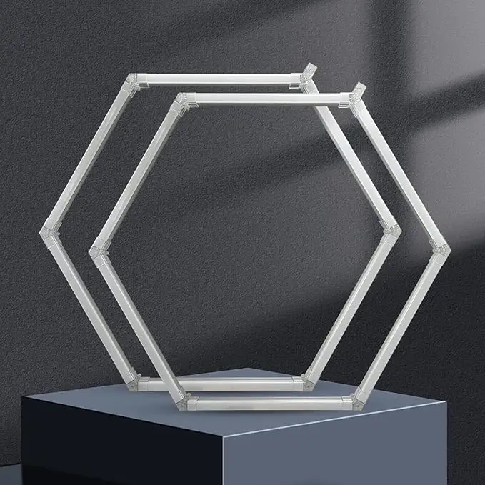 2025 China factory  Exhibition Hall Auto Showroom Hexagon Lighting For Car Shop And Carbarn Honeycomb Lights