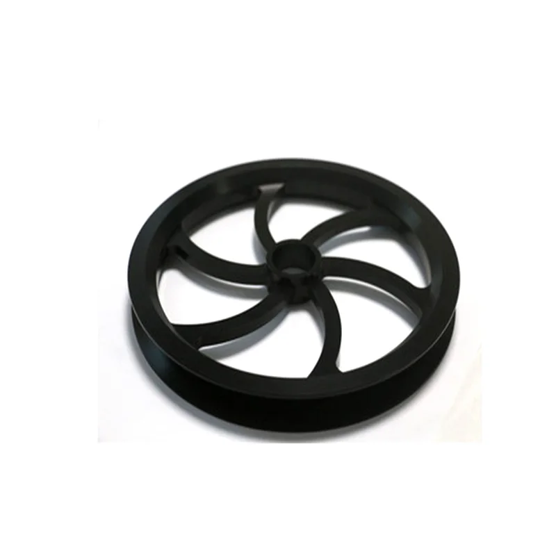 Custom casting wheelchair CNC precision machining, air compressor cleaning machine pulley wheel iron wheel belt roller