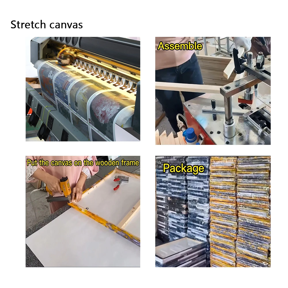 3 panels modern mountain canvas print painting for wall decoration canvas art