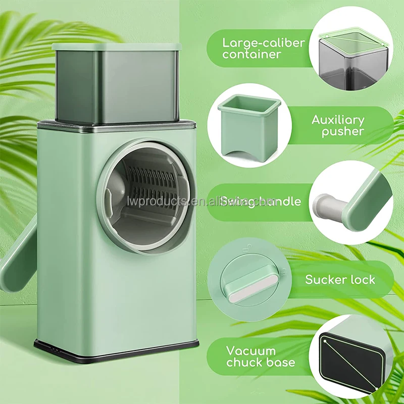 2024 Kitchen Accessories New Fruit Vegetable Tools Hand Chopper Cutter Slicer Vegetable Chopper Onion Slicer Salad Spinner