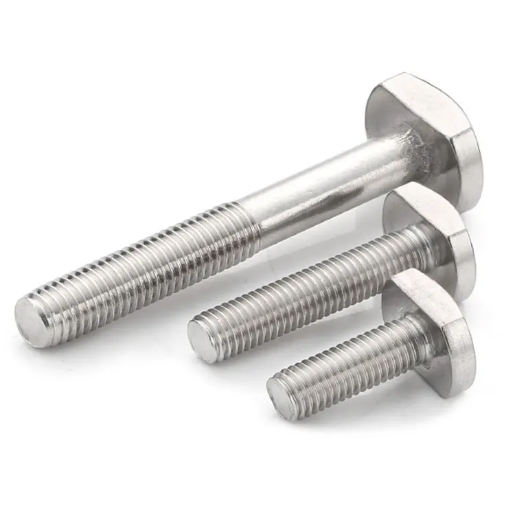 Stainless steel m4 m8 flat head t bolt m6 m20 m30 t-bolt