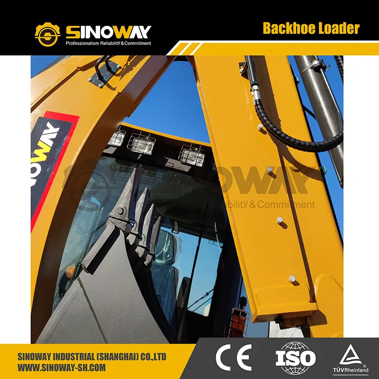 The same size big front tires and rear tires Backhoe Loader 4x4 driving for sale