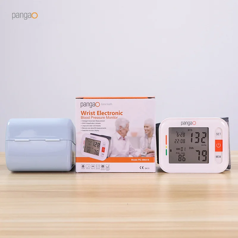 China factory price small accurate bp machine wrist style electronic blood pressure monitor