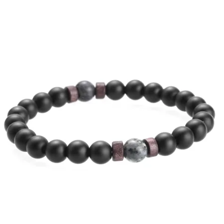 Men Bracelet Natural Moonstone Bead Tibetan Buddha Lava Stone Diffuser Bracelets Jewelry