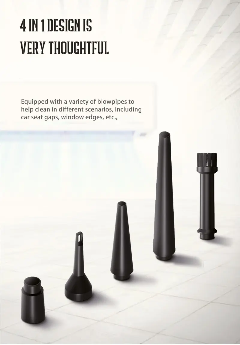 Air Duster for Computers Portable Cordless Air Blower Computer Cleaning with LED Light for PC Keyboard Crumbs Car