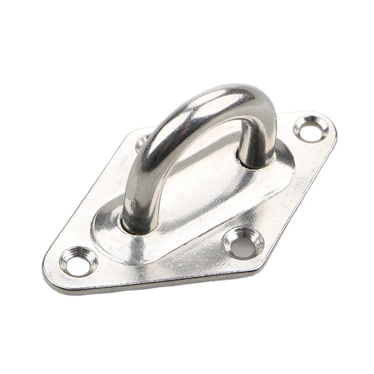 Wholesale Pet Accessories Stainless Steel 304 Square Pad Eye Plates Welded For Dog Collar