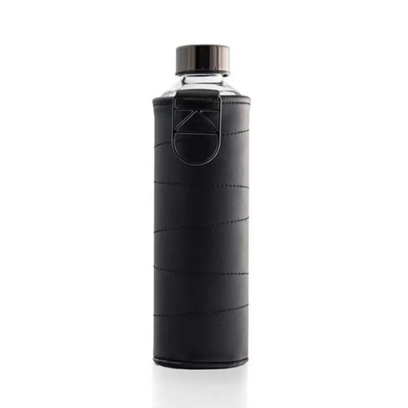 WingShung-Simple PU Leather Glass Cup Thermos Vacuum Flask Insulated Stainless Steel cover Business Gifts  Customized Water cup
