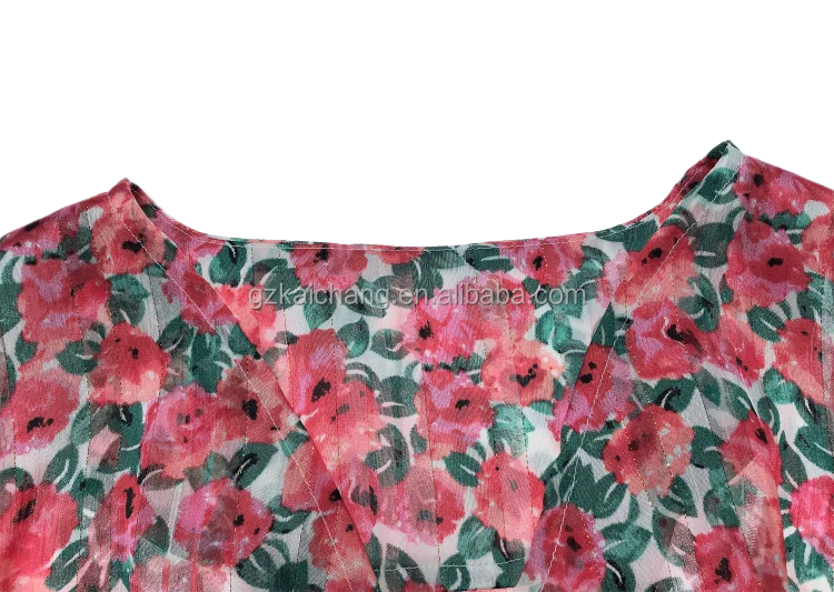 Fashion Women's Top Customizable Ladies Top Spring and Summer 100% Polyester Clothing Woman Digital Printing Short for Women