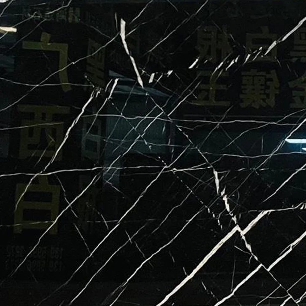 Century Mosaic Polished Natural Stone Nero Marquina Black Marble Tile Slabs Wholesale Price