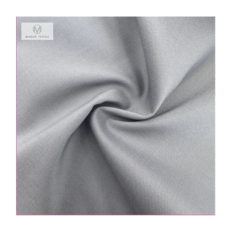 Mindun Ready Goods Colours Woven Twill Breathable Soft Bamboo Polyester Spandex Fabric