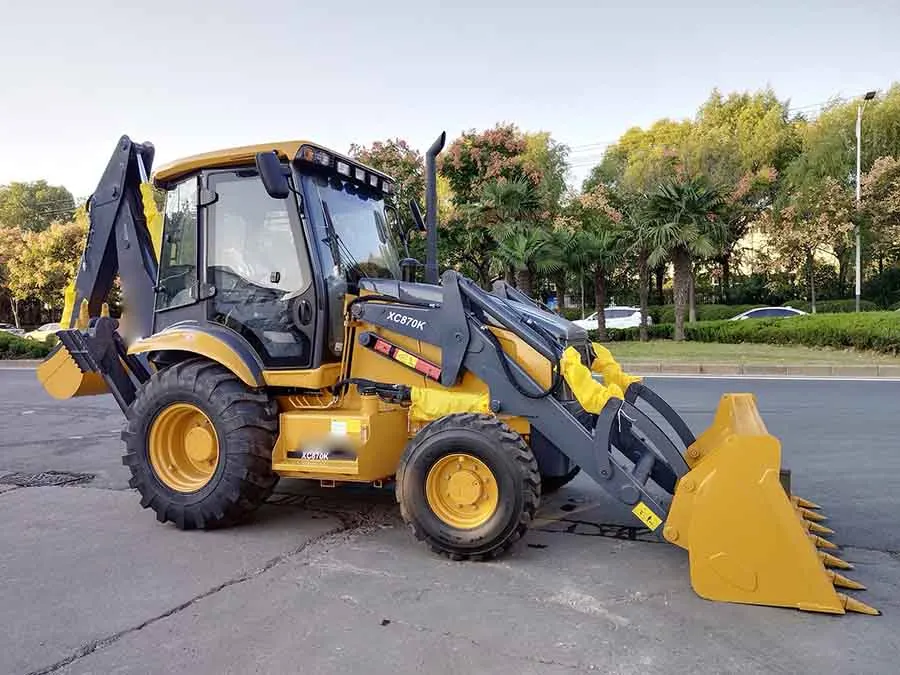 High Cost Performance 2.5 Tons 1cbm 110Hp Backhoe Loader XC870K Excavator Wheel With Bucket and Digger
