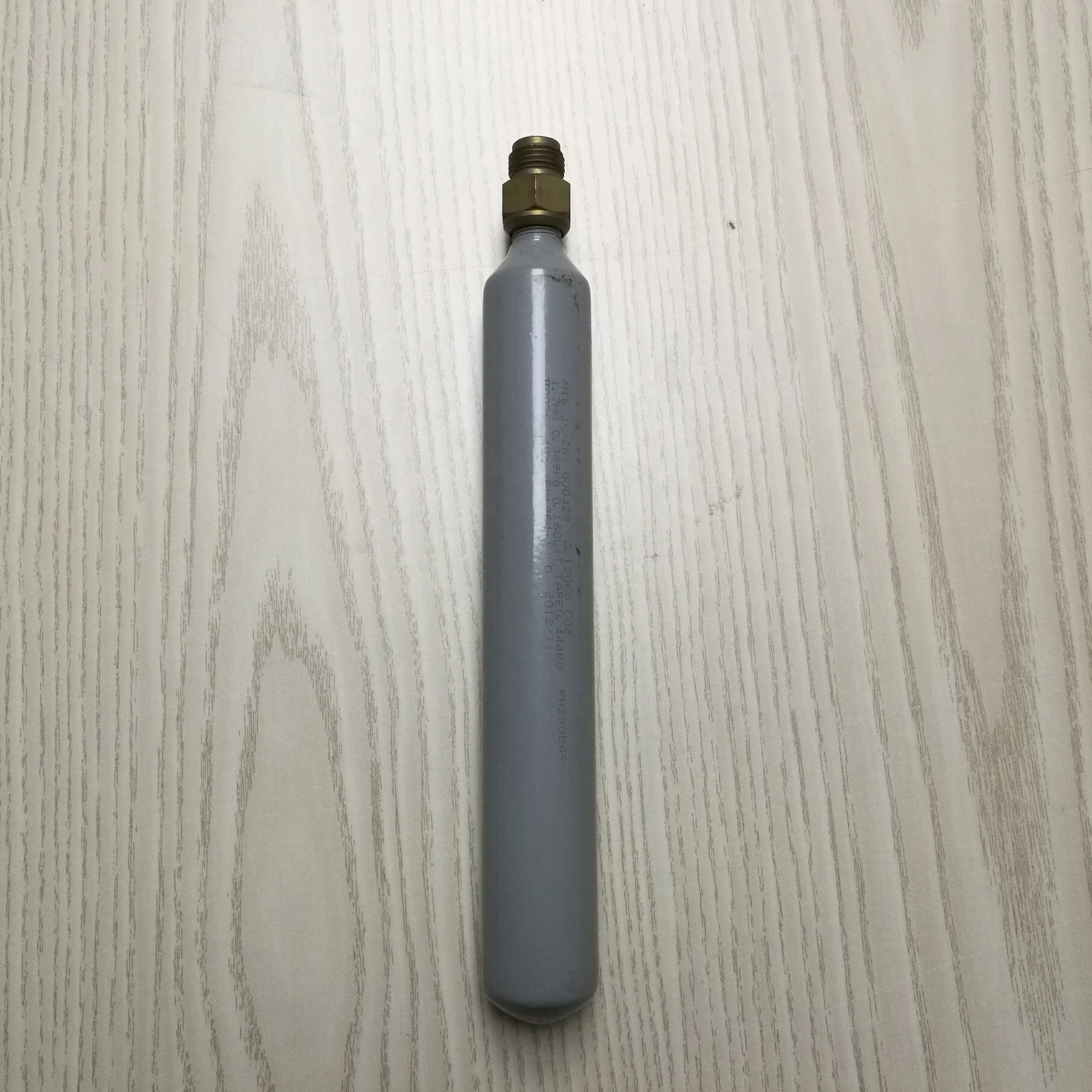 Filled/empty Co2 cartridge PVC coated 55grm 75grm 115grm 150grm for fire extinguisher with BS thread
