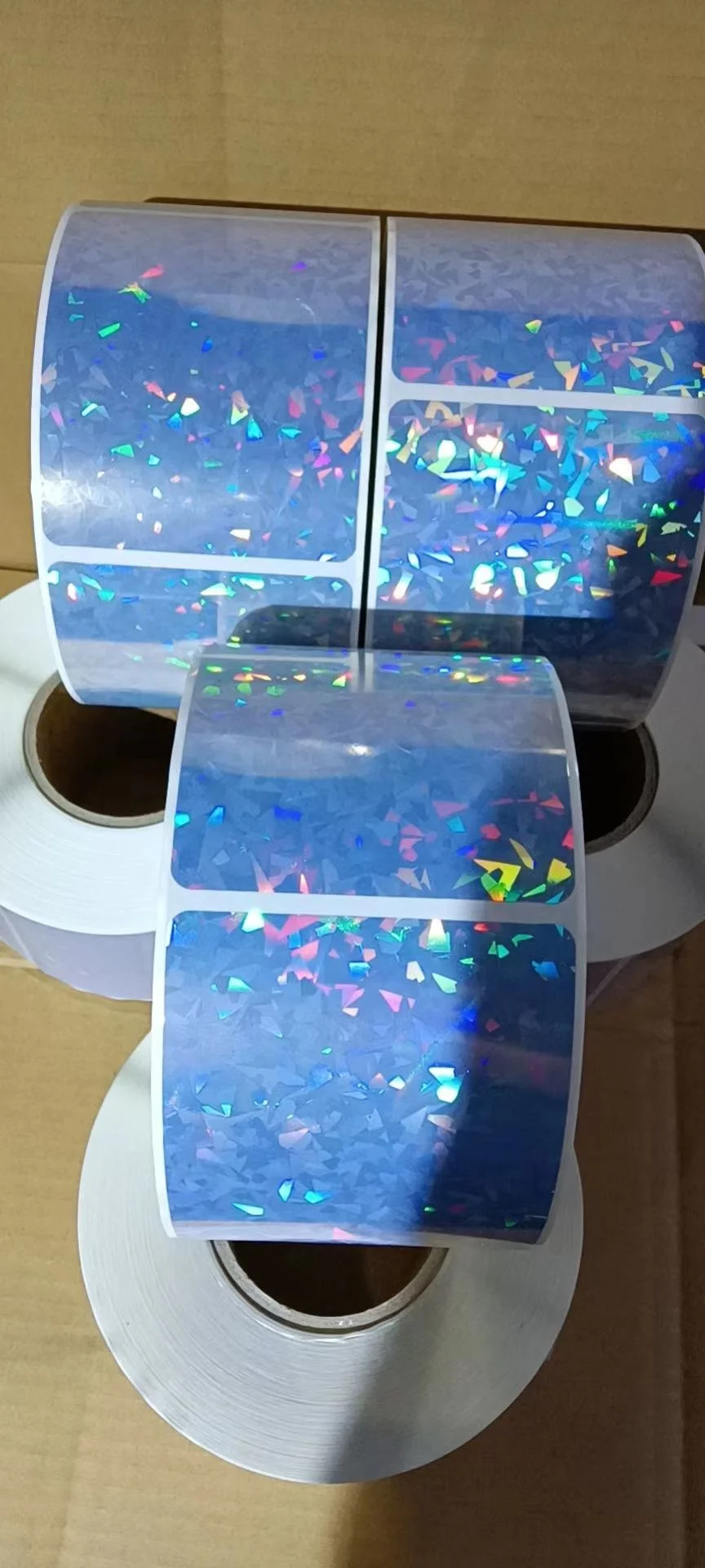 Rainbow hologram inkjet PET/PVC label for color inkjet label printer TM-3500,C7500, VP700,Afinia L801,lx900,lx2000,VP750