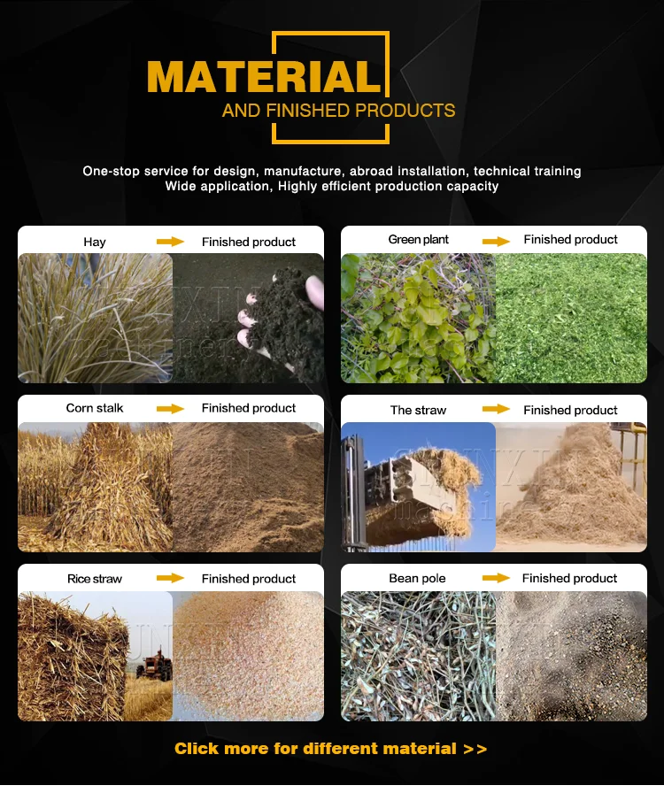 Plant Farm Straw Waste Crusher for Organic Plant