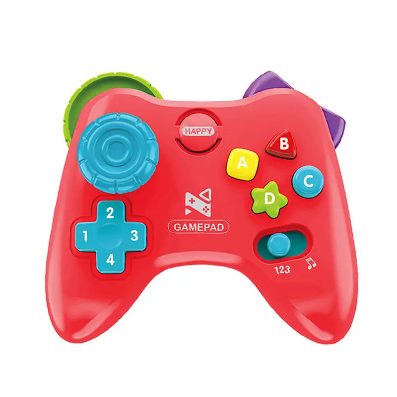 Battery operated learning simulation  controller educational game baby toy with light and music