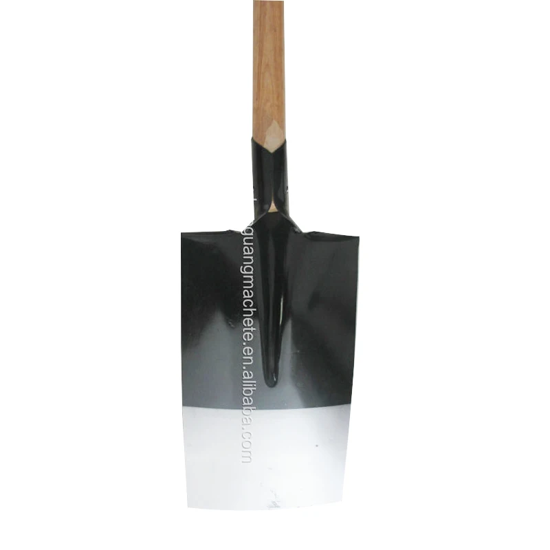 Super Quality Kenyan Market Carbon Steel shovel with wooden handle