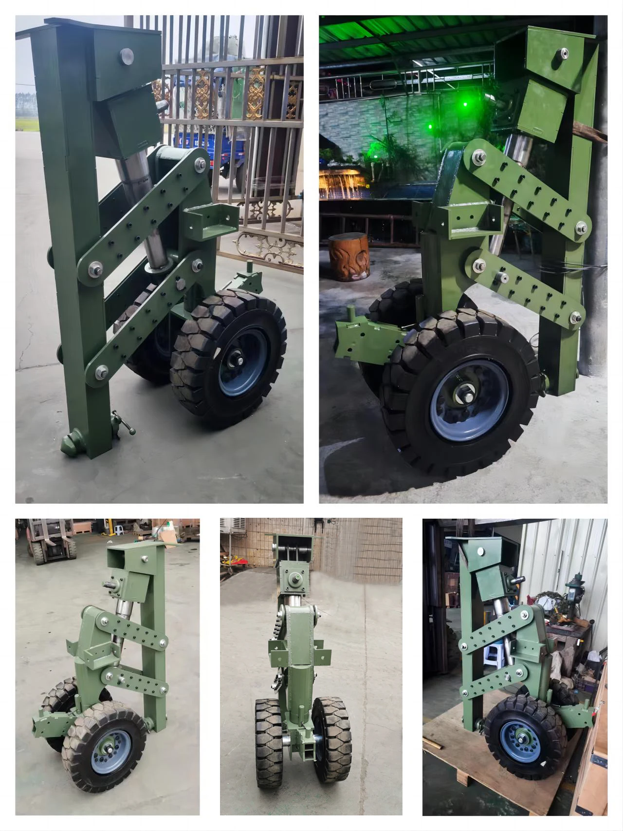 15 Tons for 4pcs Rubber Lifting Caster Container Caster Super Heavy Duty Caster, Car Jack, Container Lifting & Transport System