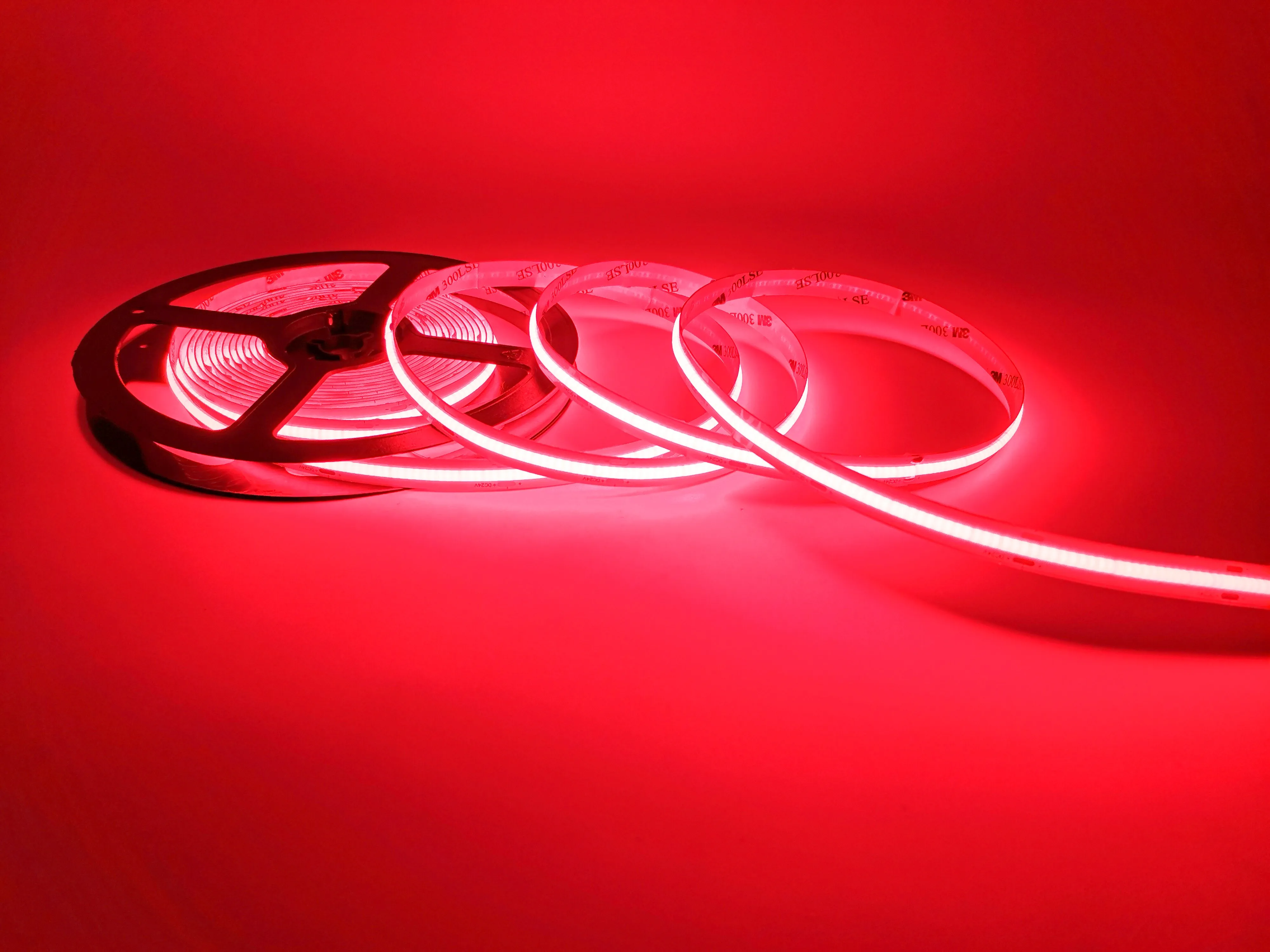 inlux factory  IP20 IP65 24v 12v car flexible light stripe 480 leds red pink green rgbw rgb cob  led  strip light