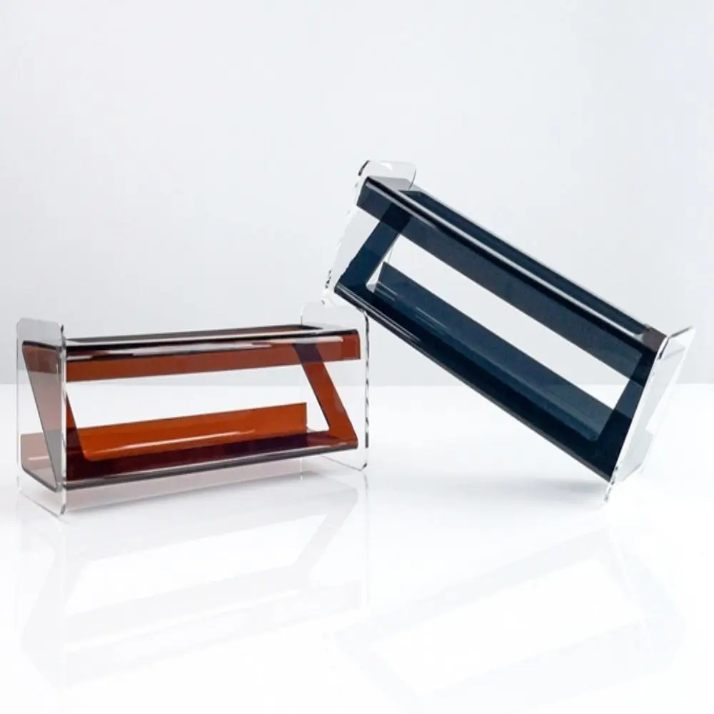 Acrylic Remote Control Storage Box Creative Display Stand for Magazine Book Decoration Panel for Bathroom and Wardrobe