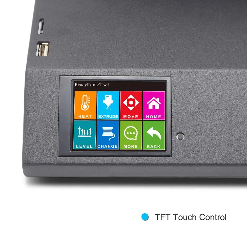  Горячая Распродажа Модернизированный и тихий драйвер TFT сенсорный экран двойная ось Z продолжение USB 3D-принтер