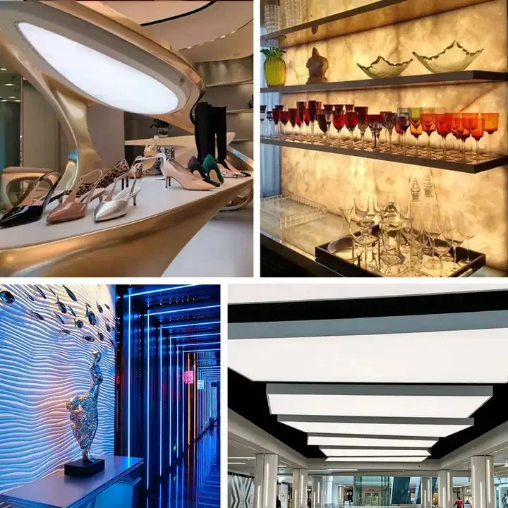 OEM ODM LED Backlight Sheet DC24V Cuttable Ultra Thin Flex Luces Flexible Panel Light for Stone