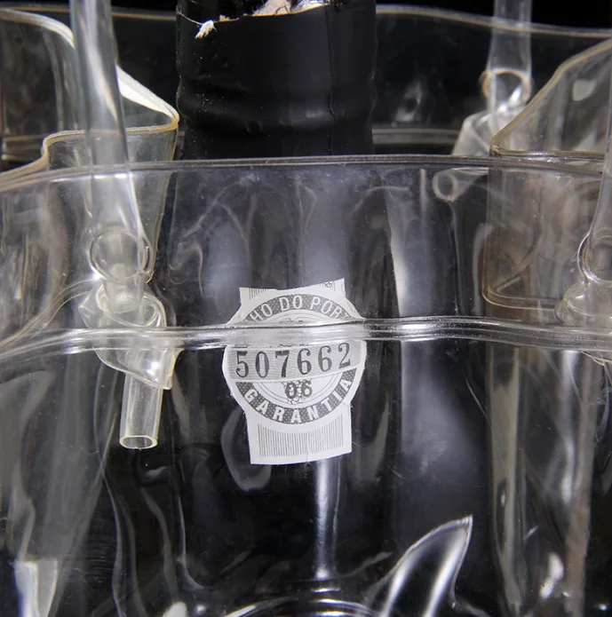 Beer Red wine ice bags 2 bottle wine cooler bag pvc ice bag wine bottle pouch