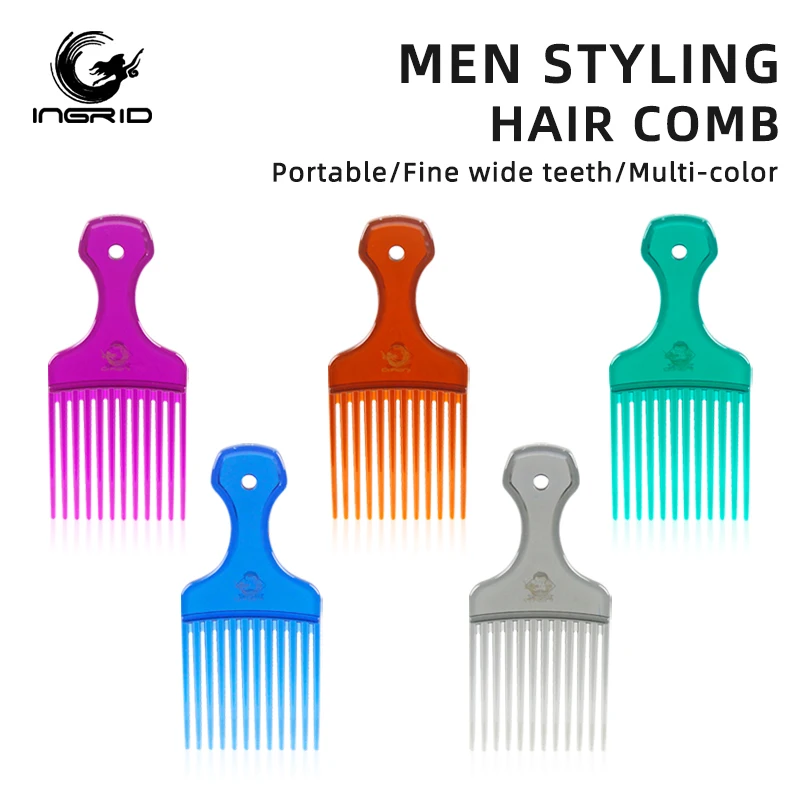 wholesale pro salon tools hairdressing Afro hair wide tooth comb hair pick comb for wet and dry hair