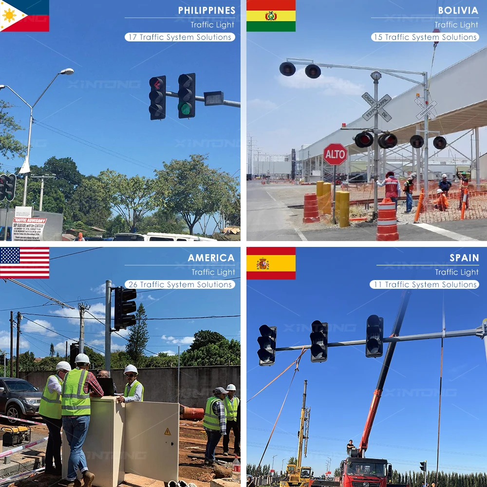 XINTONG Light Safety Traffic The Philippines City Portable Led Countdown Timer Signal Three Color 100mm CE Certificate