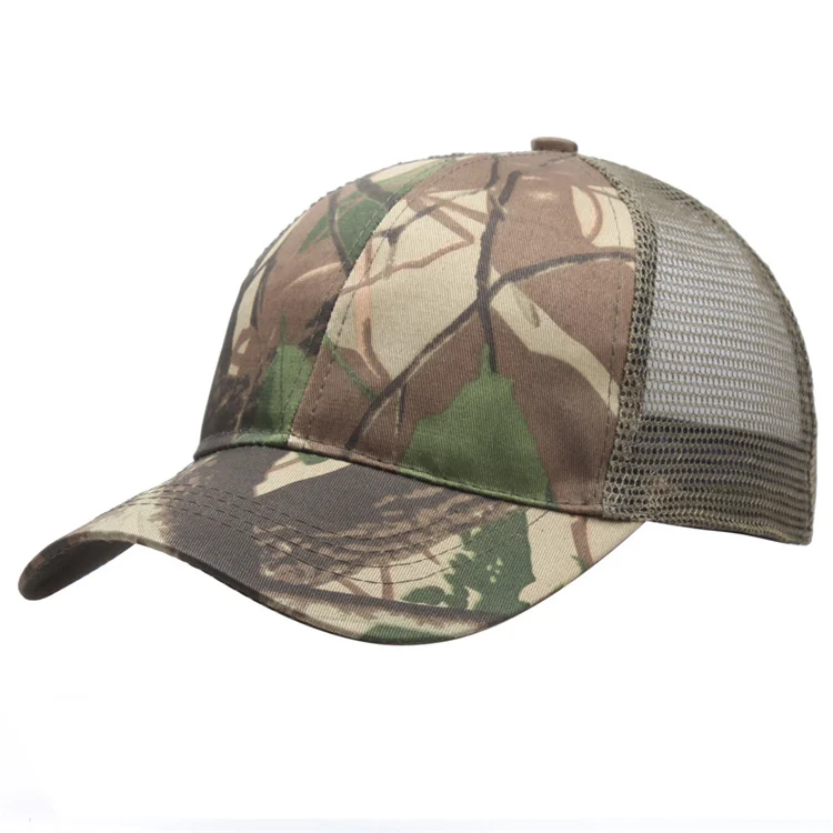 Factory Oem Fashion Customizable Camouflage Outdoor Sport Hats Multiple Styles Logo Choice Baseball Caps