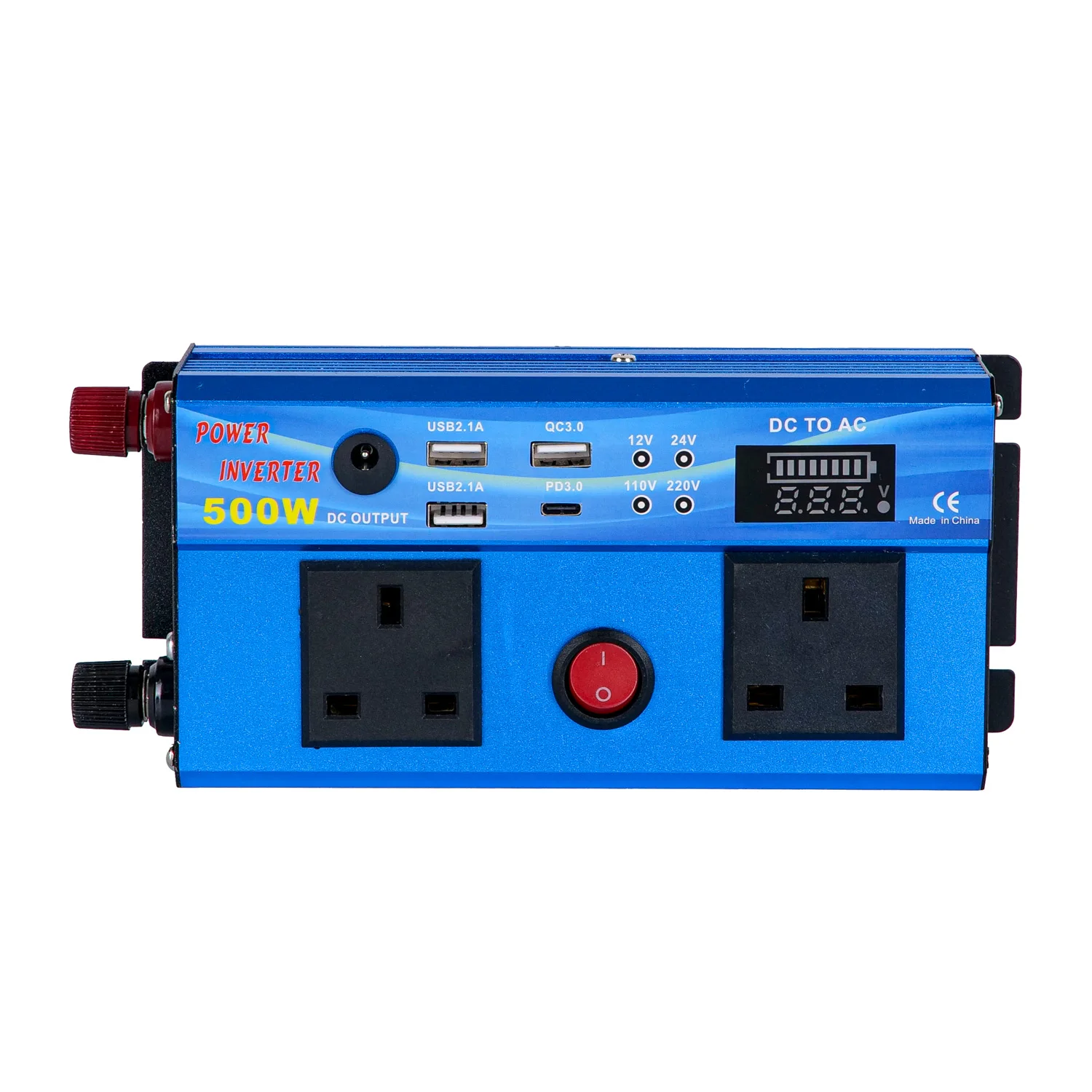 Solar Inverter 500W Dc To Ac Inverter With LED Display Type C Port Modified Sine Wave Inverter