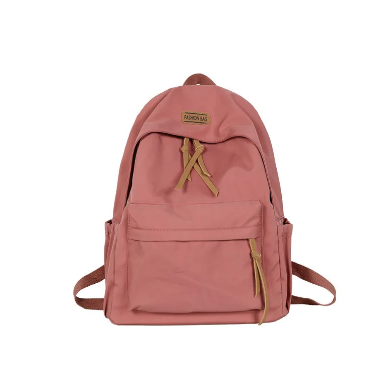 Stock Available Schoolbag Male College Students Fashion Trend Simple Plush Backpacks Female Leisure Computer Children Backpack