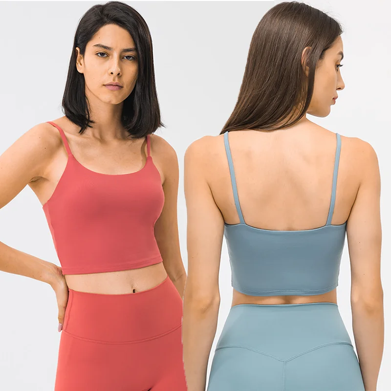 Shinbene Эфирное пуш-ап фитнес-Бюстгальтеры кроп-топы для женщин плотная из мягкого нейлона и шифона со вставками в полоску леггинсы занятия йогой спортивные