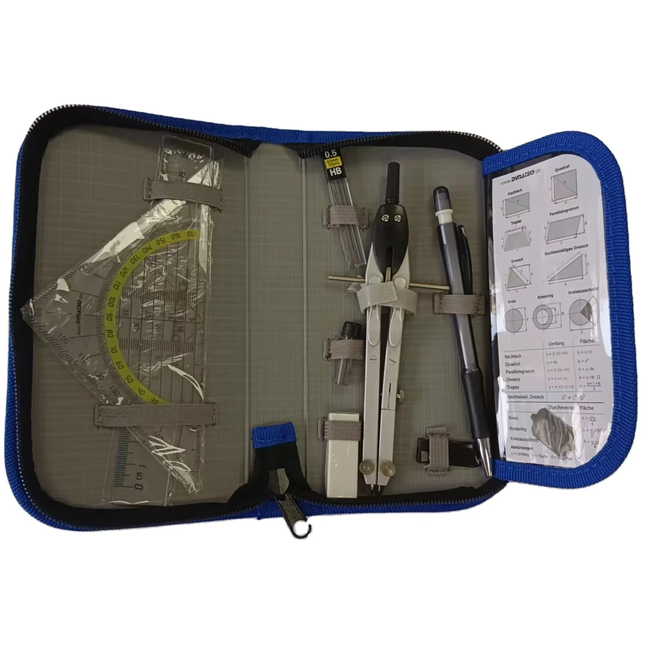 High quality china manufacture with a lead tip and lead protection ZINC ALLOY compass set