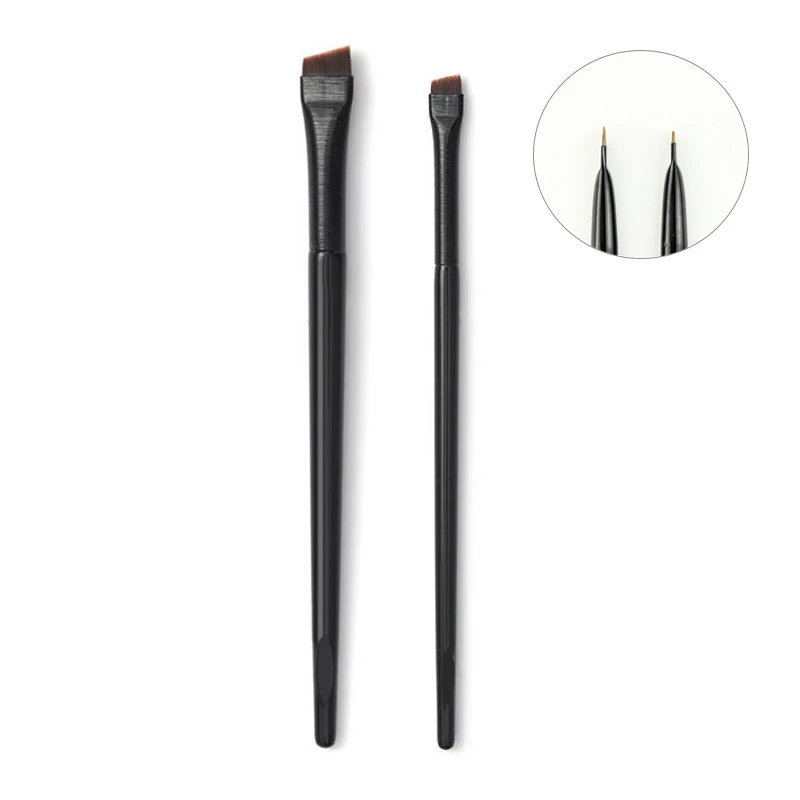 Ultra Fine Eyeliner Brush Synthetic Bristles Eye Makeup Tool Angled Eyeliner Brush Fine Eye Liner Makeup Brush