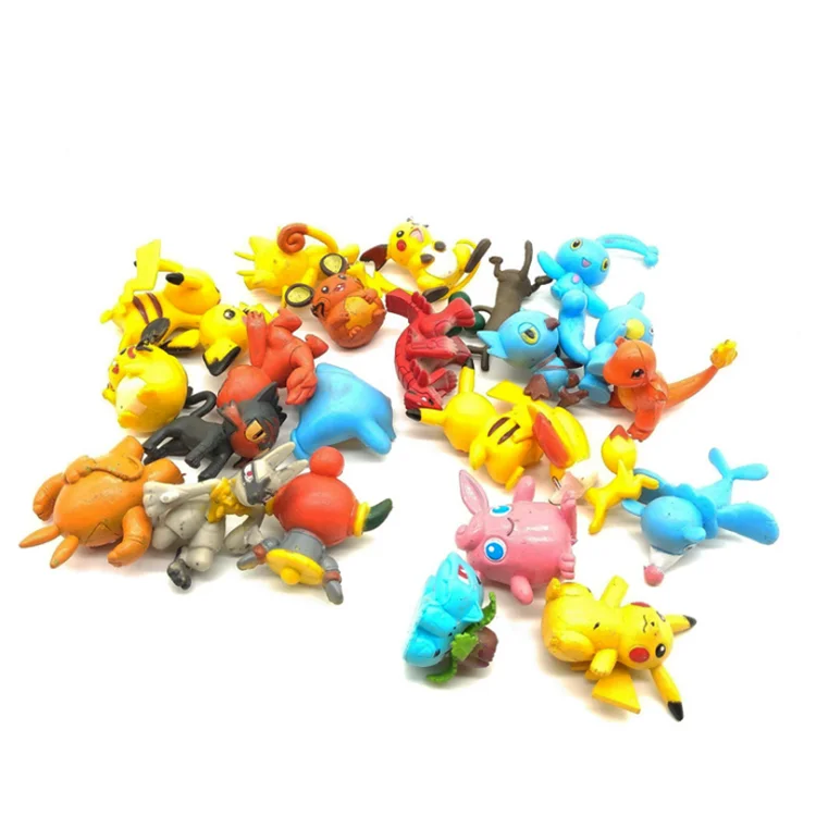 24pcs Wholesale 5cm PVC Mini Action Figure Good Quality Pokemoned Go Character Toy for Kids Japanese Animation Source