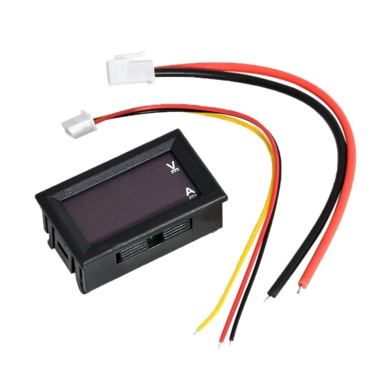 DC100V 10A  Panel Amp Volt Voltage Current Dual LED Display Red Blue Digital Voltmeter Ammeter