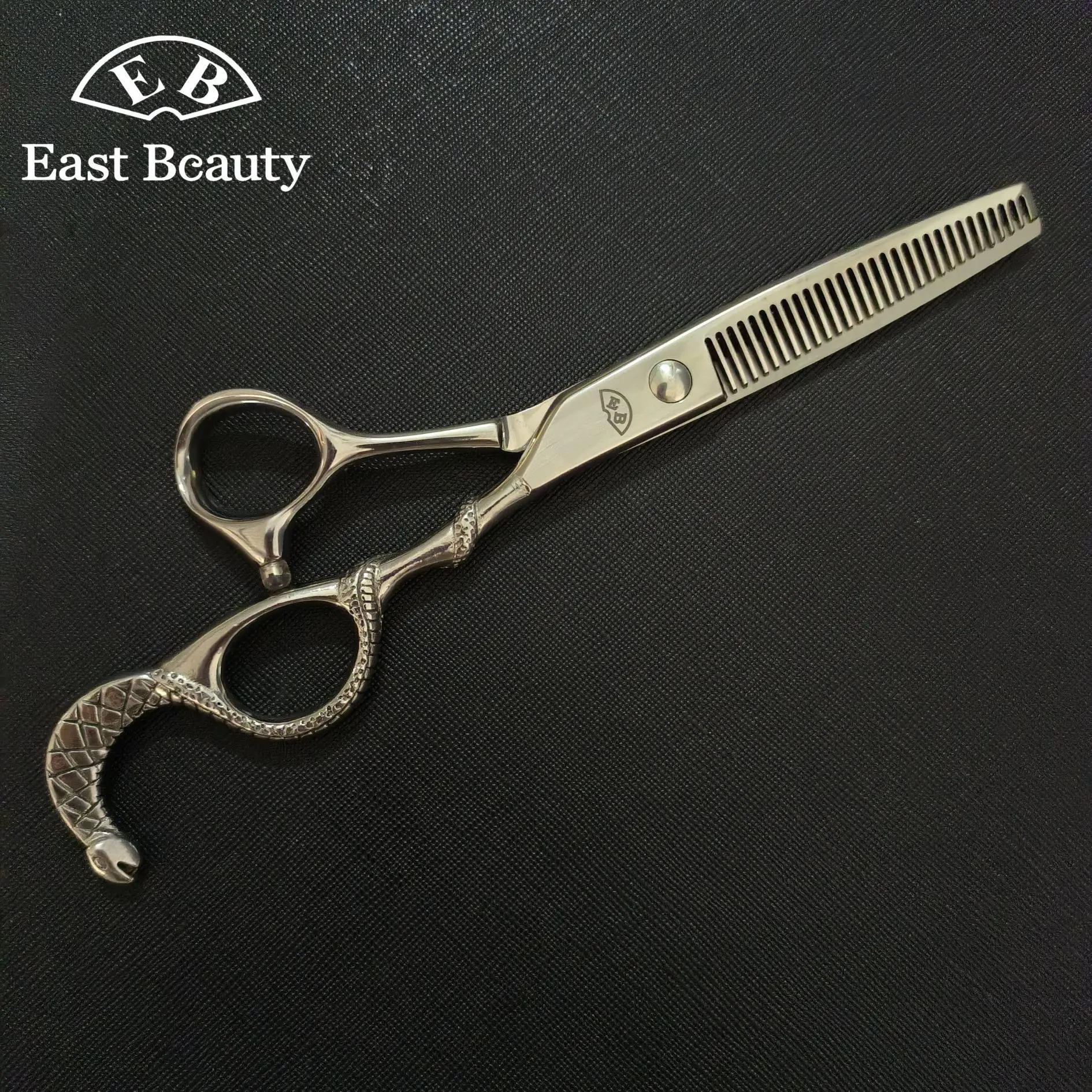 East beauty wholesale Professional household suit japan 440c barber hair thin scissors