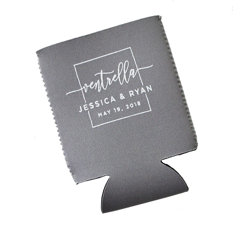 Can Cooler Foldable 3mm Neoprene Insulated Beer bottle Sleeve Can Holder Waterproof Can Koozies