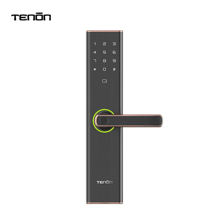 Tenon E5C Home Password Digital Door Lock Waterproof Security Electronic Smart Biometric Fingerprint Door Lock