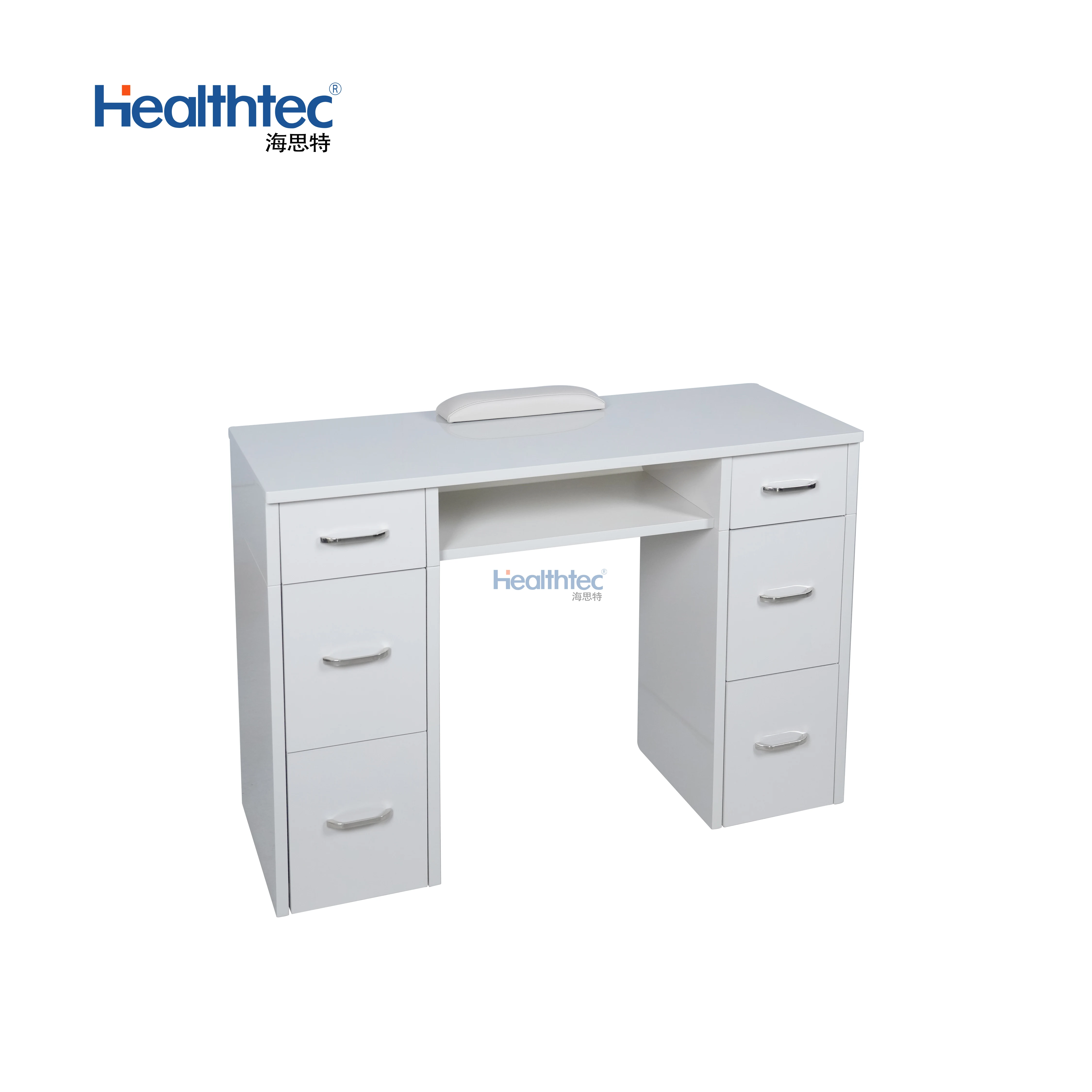 High End Nails Bar Station Salon Furniture Wood Nail Tables Nail Desk Manicure Table With with Fan and Drawers