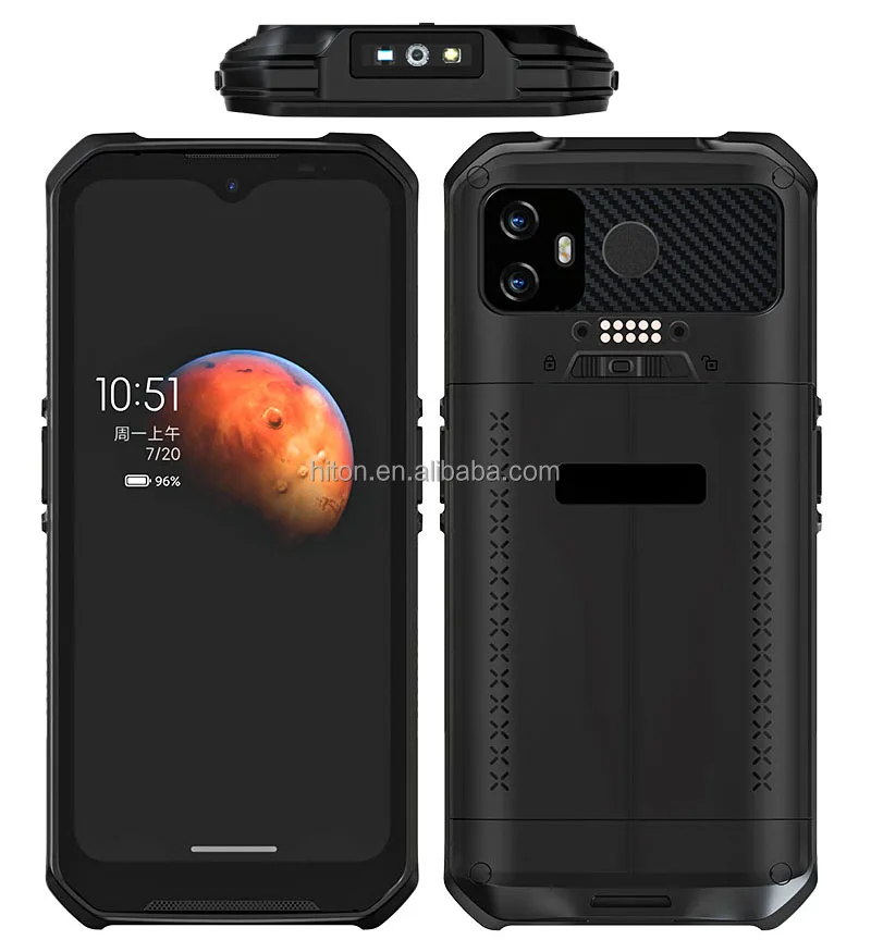 Самая дешевая Заводская 6 2 дюймов PDA 0 ГГц 4G Android 12 NFC 2D сканер отпечатков пальцев прочный портативный терминал мобильный телефон